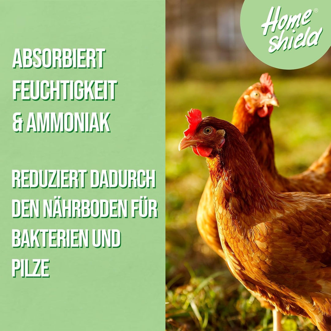 Bundle - 2 kg Eimer Einstreu für Hühner & 1,5 kg Eimer Kalkfarbe weiss - Gemahlene Mineralien zur Ve