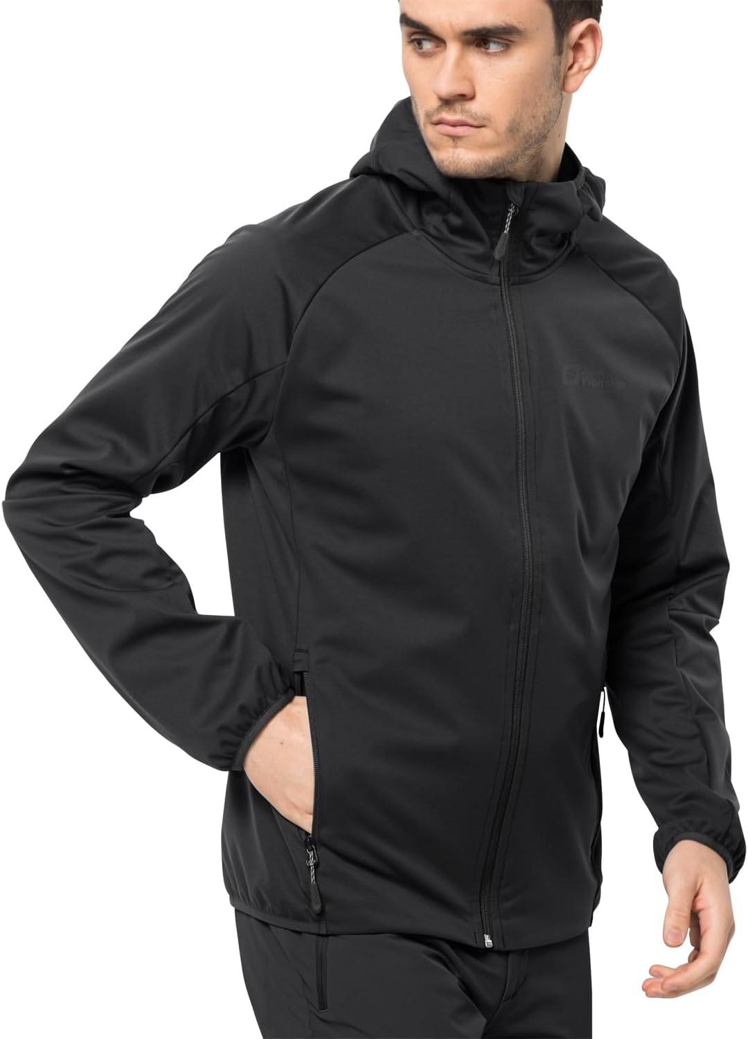 Jack Wolfskin Herren Feldberg Hoody M Softshelljacke S Schwarz, S Schwarz