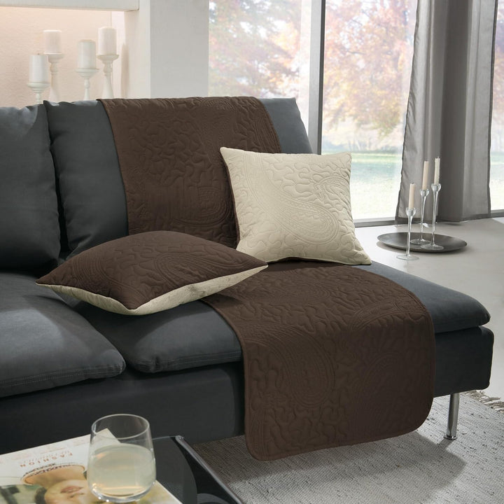 Erwin Müller Sessel- und Sofaschoner Dunkelbraun Grösse 50x200 cm Dunkelbraun 50x200 cm, Dunkelbraun