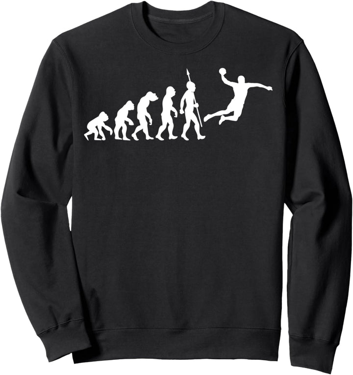 Handball Evolution Fun Handballspieler Handballer Sportler Sweatshirt