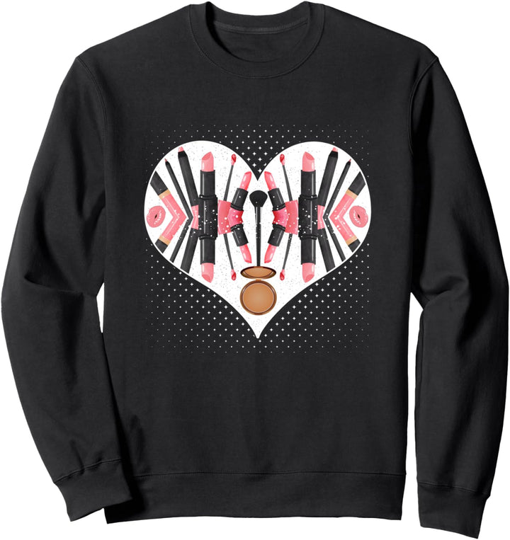 Make-up Artist Herz Kosmetikerin Sweatshirt
