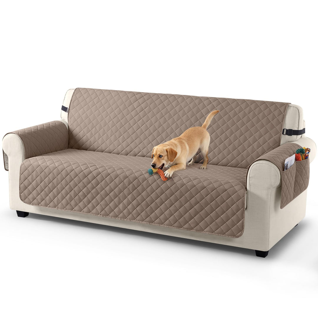 TAOCOCO Sofa Überzug, Sofabezug Wasserdicht Mit Gummiband，Wohnzimmer Anti-Rutsch Gepolsterter Sofasc