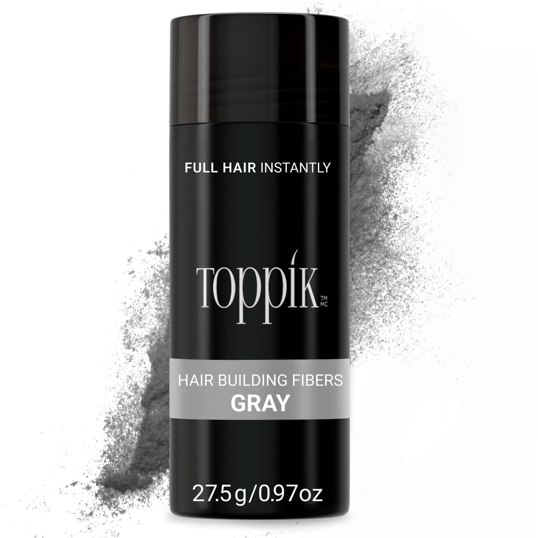 TOPPIK Hair Building Fibers Gray, 1er Pack (1 x 28 g)