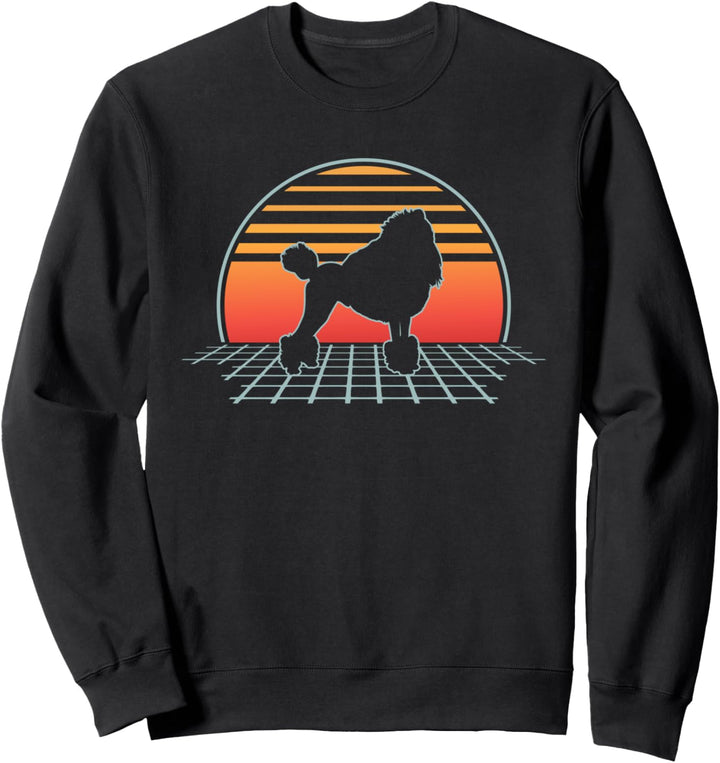 Poddle Dog Retro Vintage 70s 80s Animal Vaporwave Aesthetic Sweatshirt