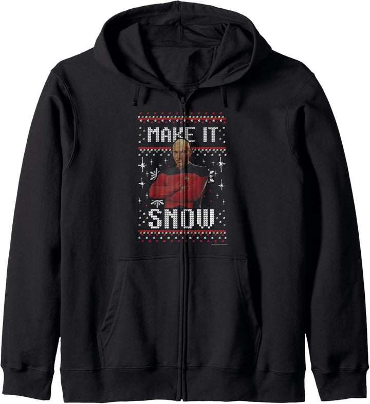 Star Trek Next Generation Make It Snow Kapuzenjacke