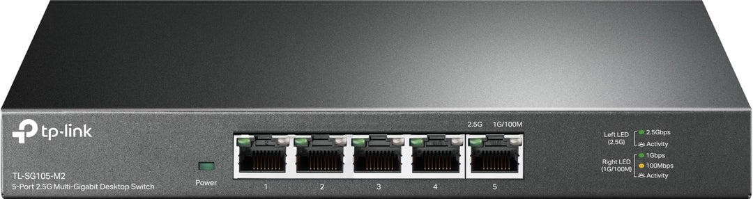 TP-Link TL-SG105-M2 5× 2.5-Gigabit ports Ethernet LAN Switch(Plug-and-Play,Metallgehäuse, QoS, IGMP-