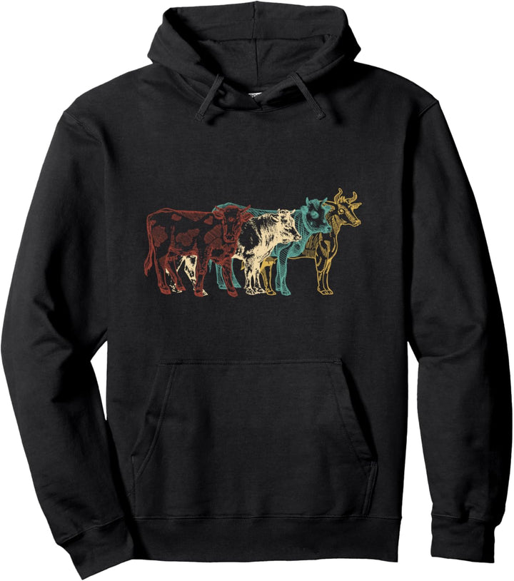 Kuh Shirt Herren Damen Landwirt Geschenk Kühe Rinder Pullover Hoodie