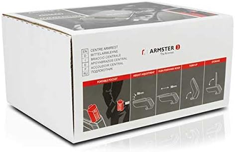 RATI Armlehne Spezifische Armlehne Schwarz Armster 2 für Citroën C4 II. Mit Staufach und faltbar. SC