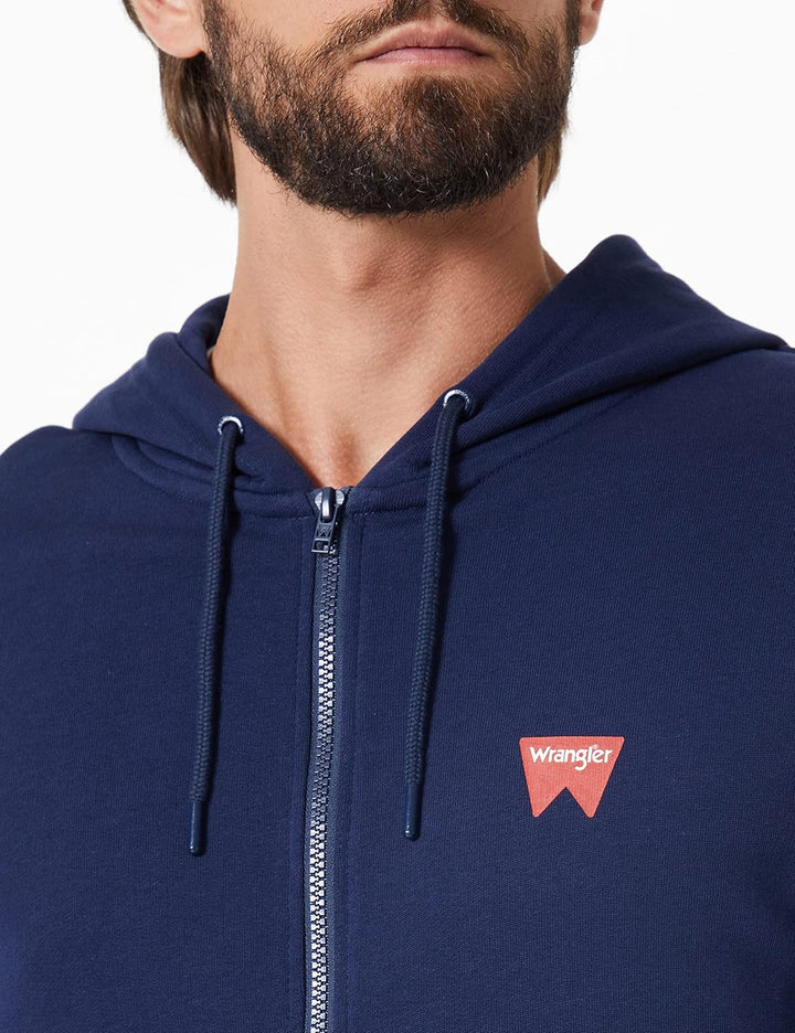 All Terrain Gear by Wrangler Herren Kapuzenpullover mit Reissverschluss Sweatshirt L Navy, L Navy