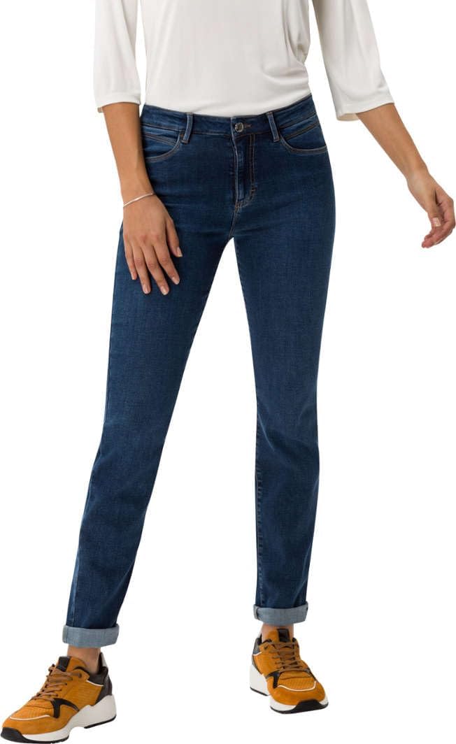 BRAX Feel Good Hose im Skinny Fit Damen Röhrenjeans Slim Fit 36 Slightly Used Regular Blue, 36 Sligh