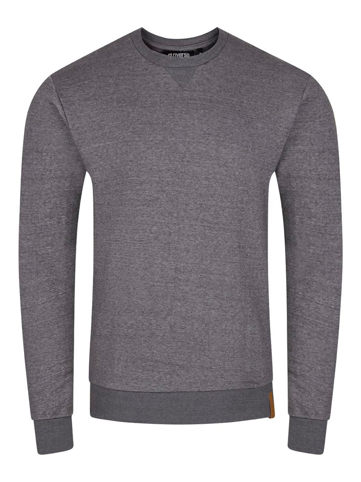 riverso Herren Pullover RIVPhillip Sweatshirt Basic Rundhals Sweater Pulli Langarm Regular Fit Einfa