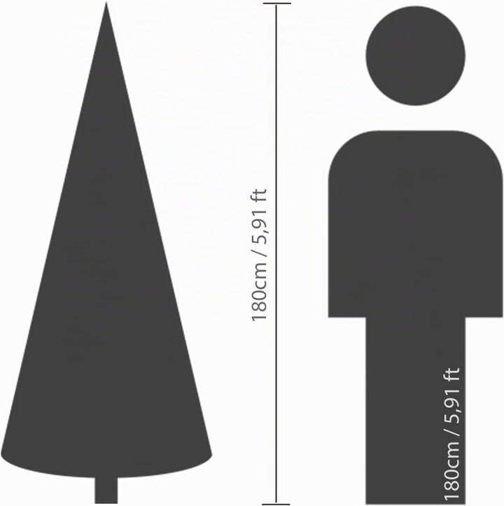 Kaemingk künstlicher Weihnachtsbaum Allison - Kiefer - grün 180 cm Höhe - mit Ständer - für Innen un