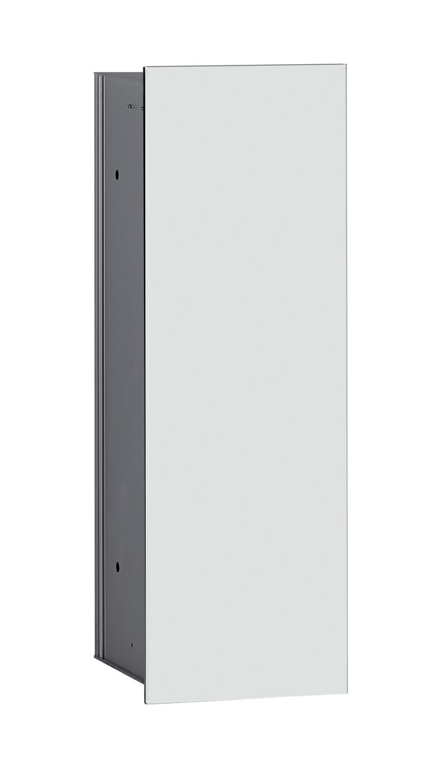 EMCO Asis 2.0 WC-Bürstengarnitur-Unterputz-Modul, platzsparender Stauraum aus hochwertigem Aluminium