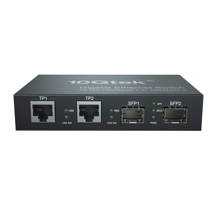 4-Port Gigabit Ethernet Fiber Switch, with Two SFP Slots (1000M), Without Transceiver 2+2(SFP) 1.25G