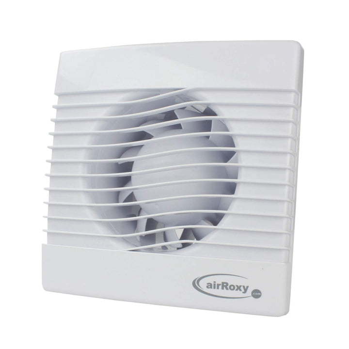 VONLIS Lüfter Ventilator Badezimmer Lamellen Bewegungsmelder rund eckig Zu Abluft Wave Ø 150 mm Stan
