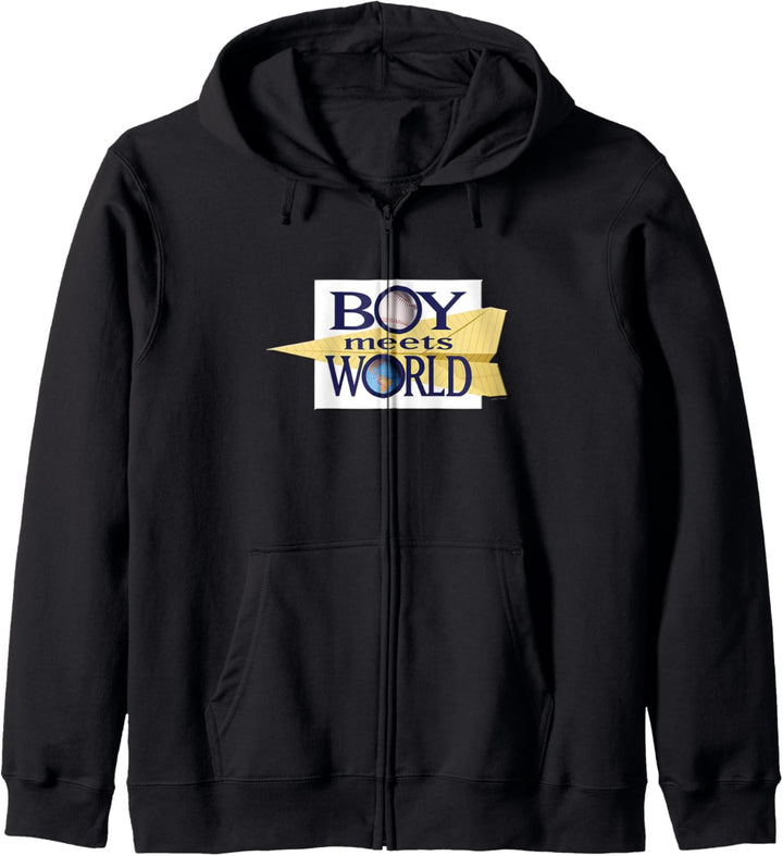 Boy Meets World Logo Anzeigen Kapuzenjacke