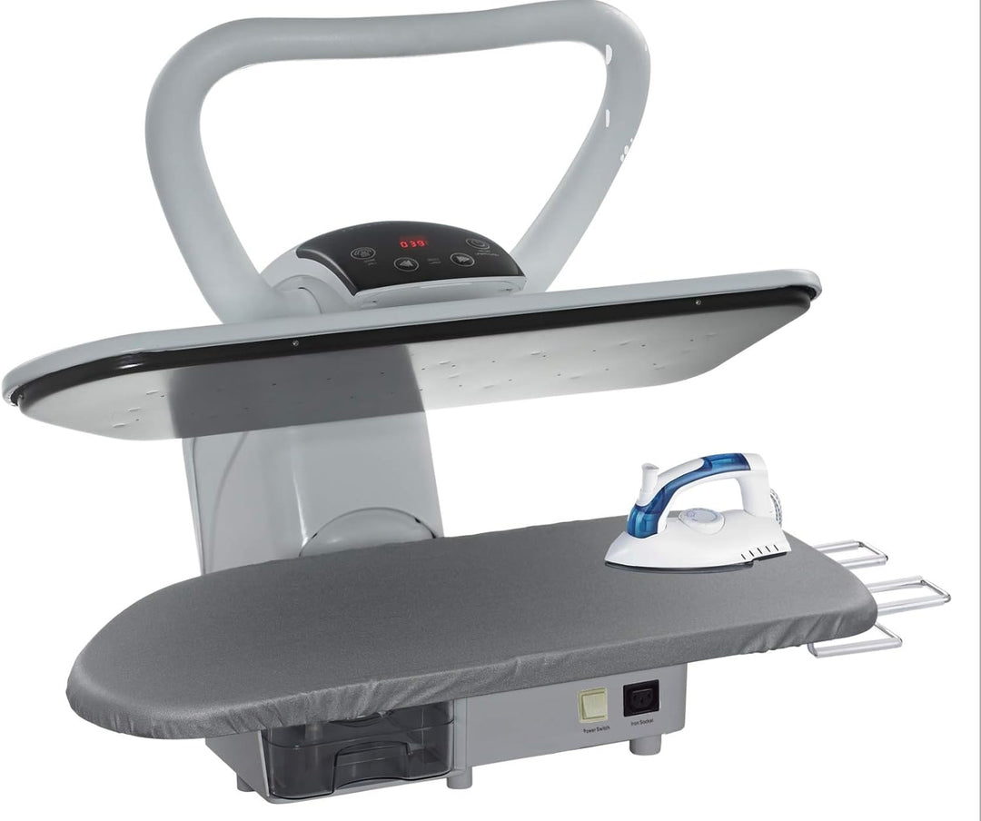 Speedypress Dampfpresse 71HD weiss, robust, professionell, 68 cm, mit Ständer (+ kostenloser Bügelau