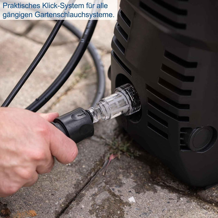 Scheppach Hochdruckreiniger HPC1400 mit Aluminiumpumpe &amp; Quick-Connect-System | 1400W Motorleistung