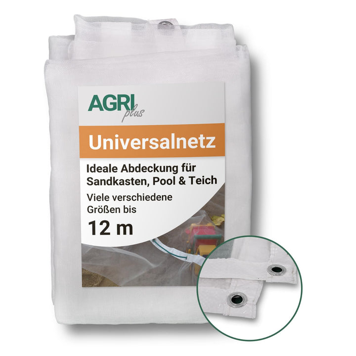 AGRI plus Universalnetz für Sandkasten, Pool & Teich | 6 x 8 m | Verschiedene Masse | Netz engmaschi