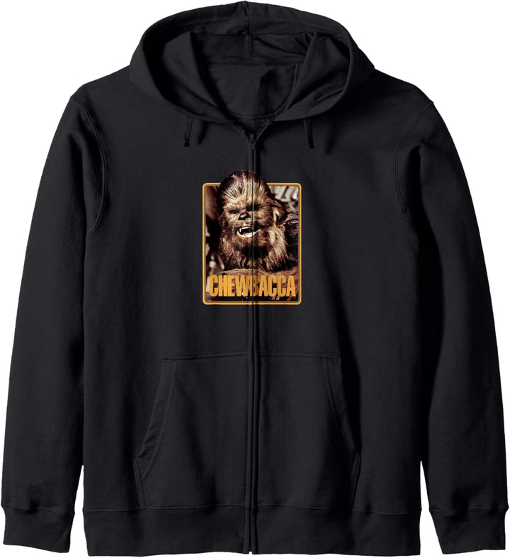 Star Wars Chewbacca Vintage Trading Card Retro Kapuzenjacke