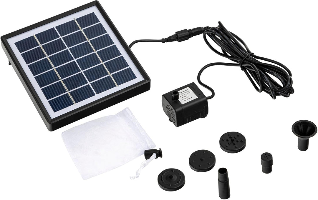 Storm's Gartenzaubereien Wasserspeier Frosch 12cm mit Solarpumpe aus Keramik für Miniteich - Balkon