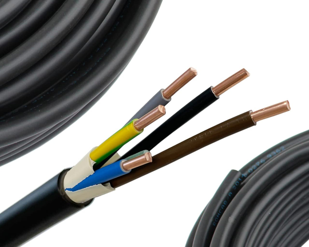 NYY-J 5x1,5mm² Erdkabel Meterware 10-100 Meter, Länge:40 Meter, 40 Meter