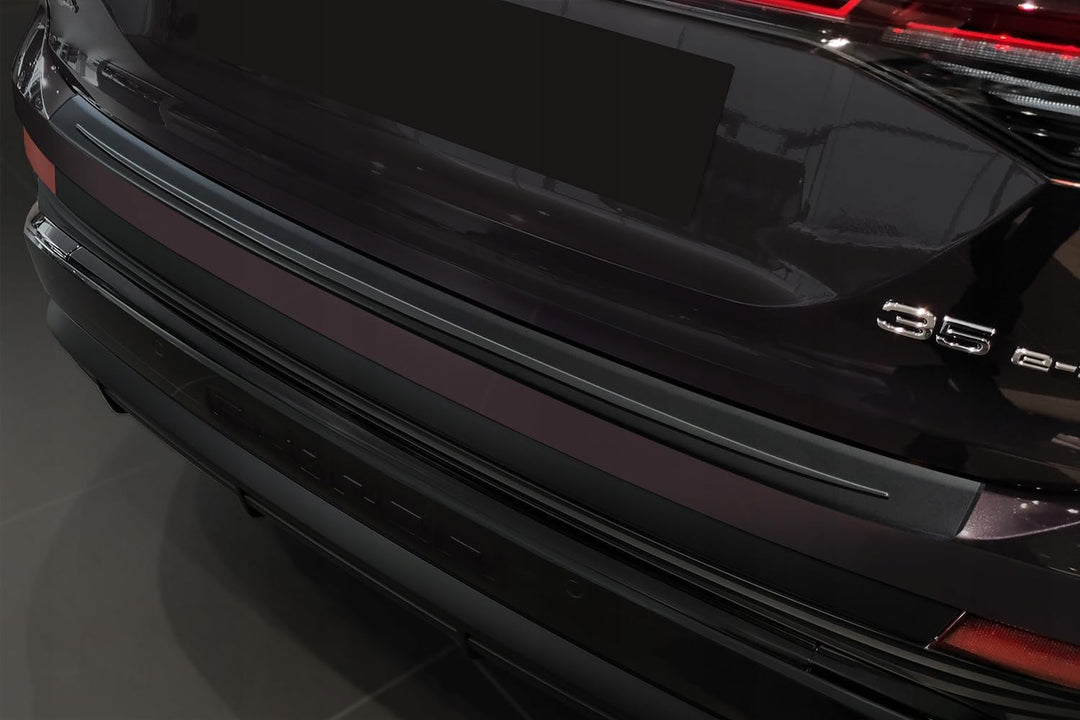 Avisa Matt-Schwarz Edelstahl Heckstossstangenschutz kompatibel mit Audi Q4 e-tron (F4B) &amp; Q4 e-tron