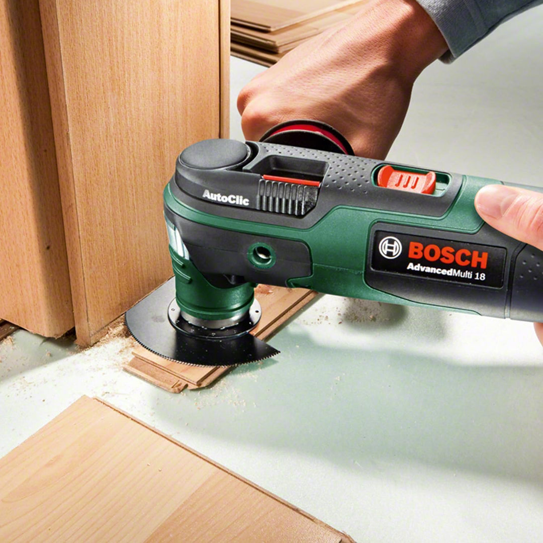 Bosch Akku Multifunktionswerkzeug AdvancedMulti 18 (1 Akku, 18 Volt System, im Koffer) Set | 1 Akku