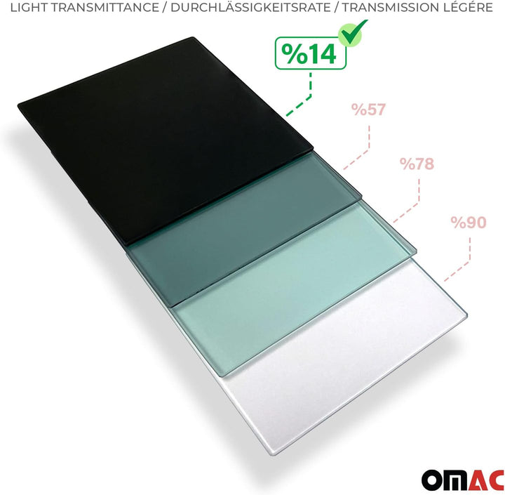 Seitenfenster Sicherheitsglas Kompatibel mit VW T4 Transporter 1990-2003 Auto Links L1 Hinten Transp