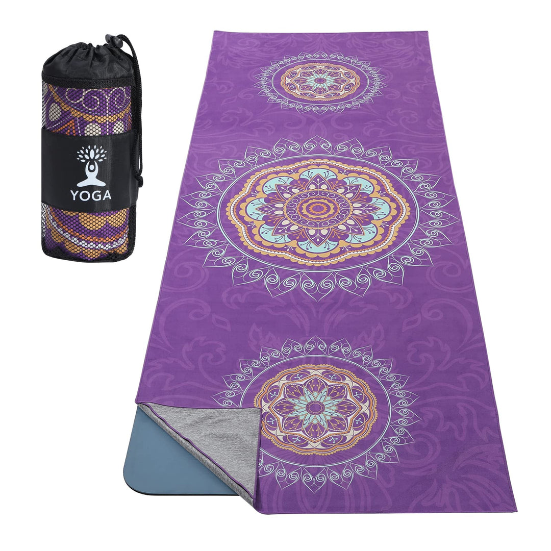 MoKo Yogamatten Handtuch, rutschfest Yoga Handtuch Auflage für Yogamatte Schweissabsorbierend Saugfä