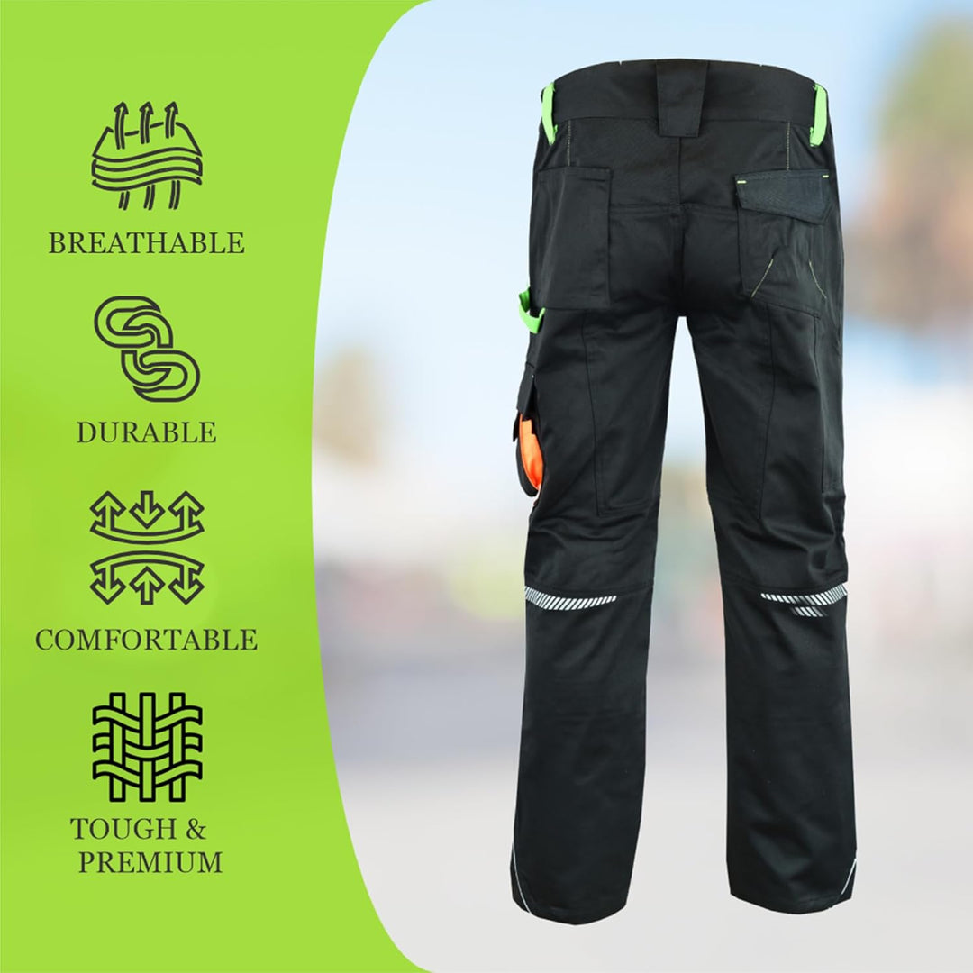 MS9 Herren Cargo Arbeitshose Arbeitshose Hose Jeans 1145, 36W / 34L