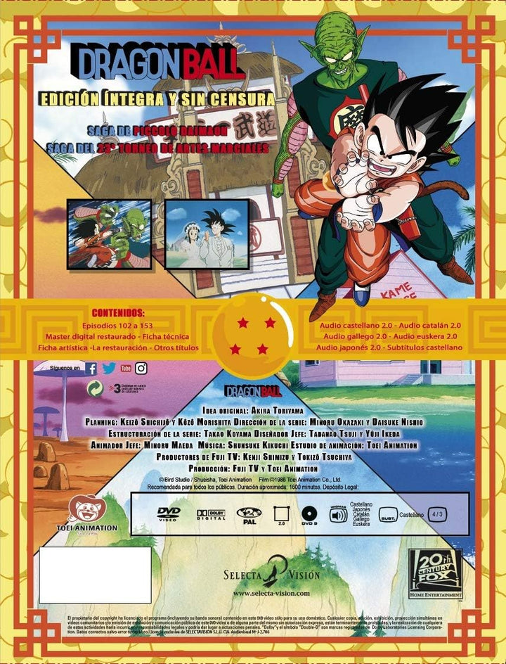 Dragon ball sagas completas box 3 ep. 109 a 153 en 11