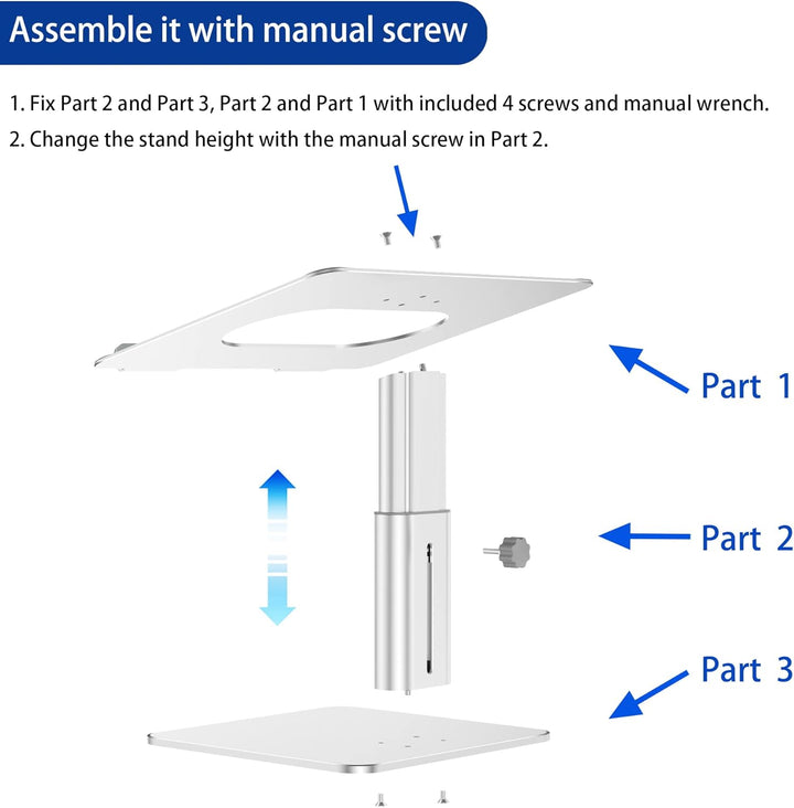 BESIGN LSX6N Laptop ständer, Verstellbarer ergonomischer Notebook-Ständer, Laptop ständer kompatibel