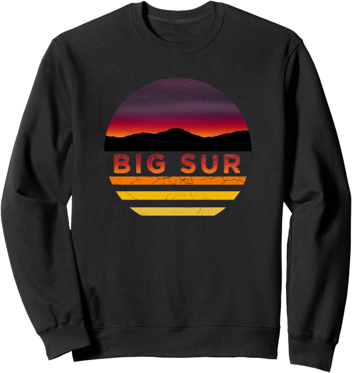 Retro Vintage Big Sur, California Vacation Souvenir Sweatshirt