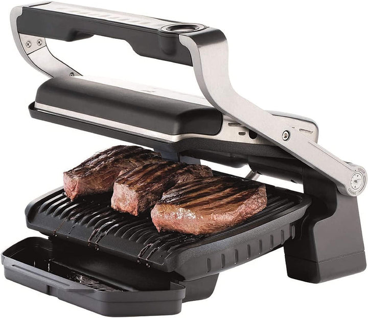 Tefal Optigrill GC750D Elite Elektrogrill | für den Innen- und Aussenbereich | automatischer Grillse