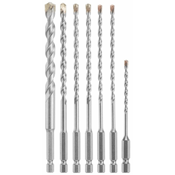 Bosch 7-tlg. Sechskantschaft Hammerbohrer Steinbohrer Set LBHXS7U