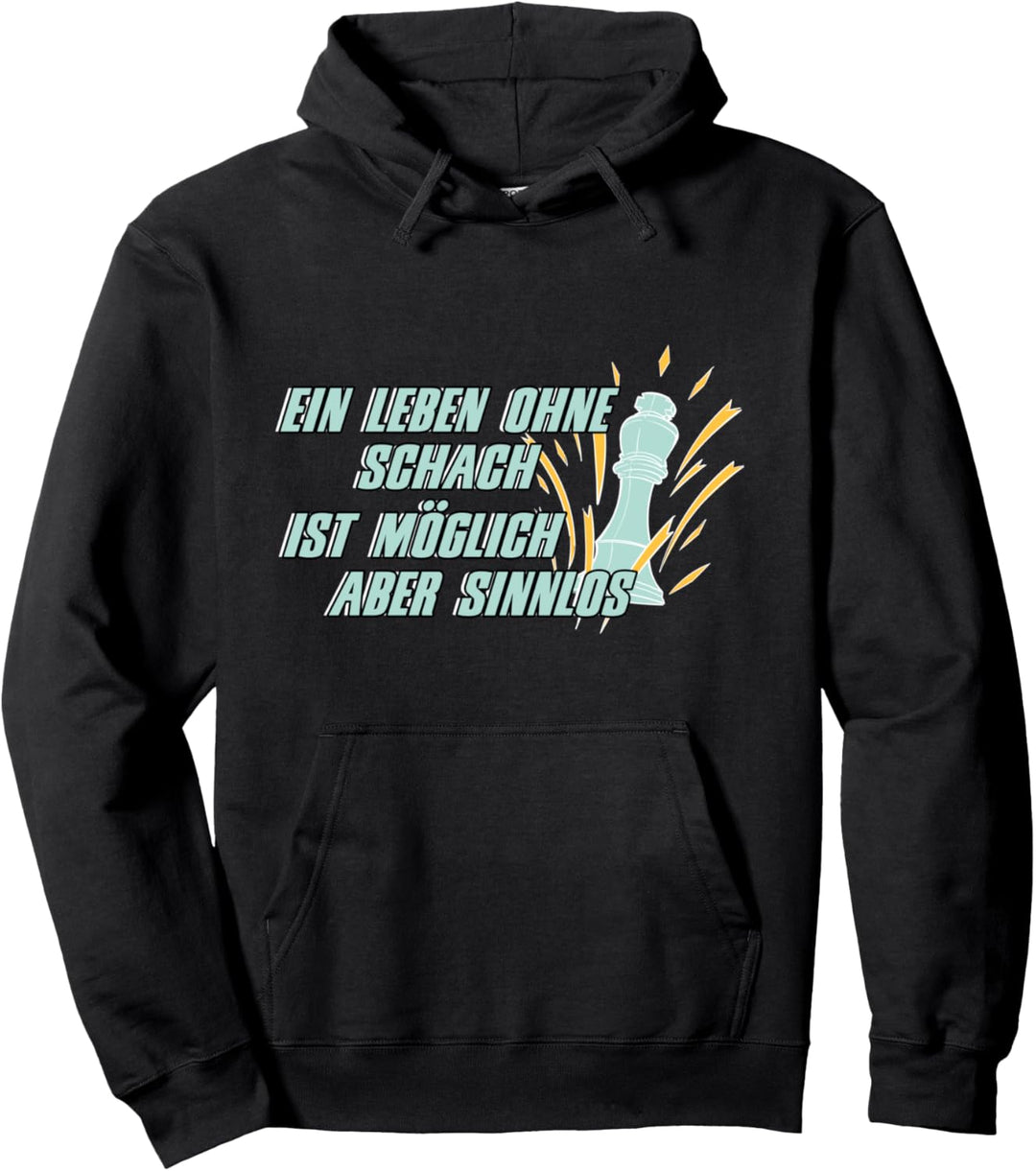 Kein Leben Ohne Schach Schachfiguren Taktik Schachspieler Pullover Hoodie