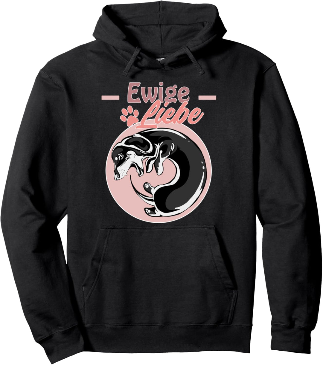 Dackel Ewigkeitszeichen - Ewige Liebe Pullover Hoodie