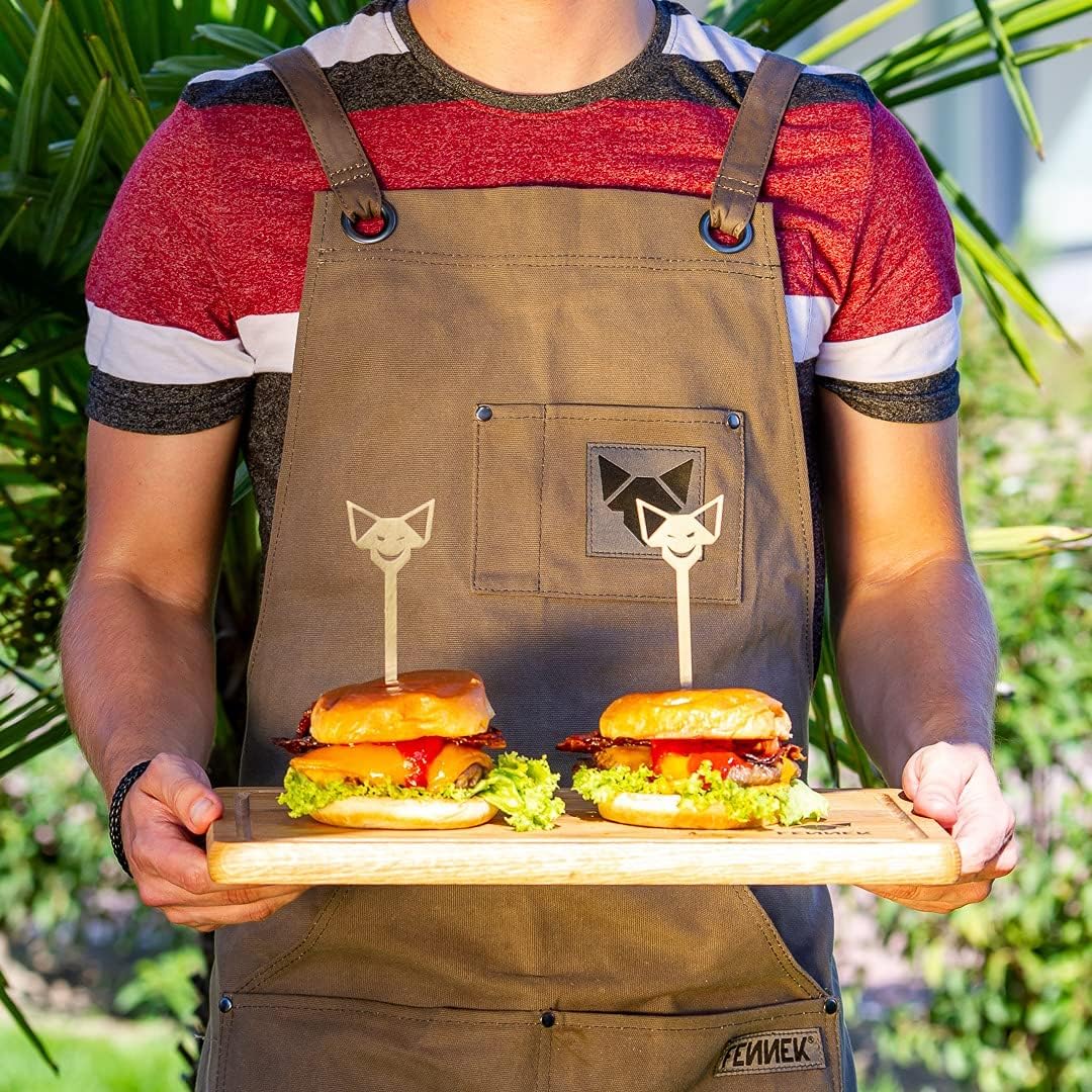 FENNEK Grillschürze | hochwertig verarbeitet | mit Imprägnierung durch Wachsschicht