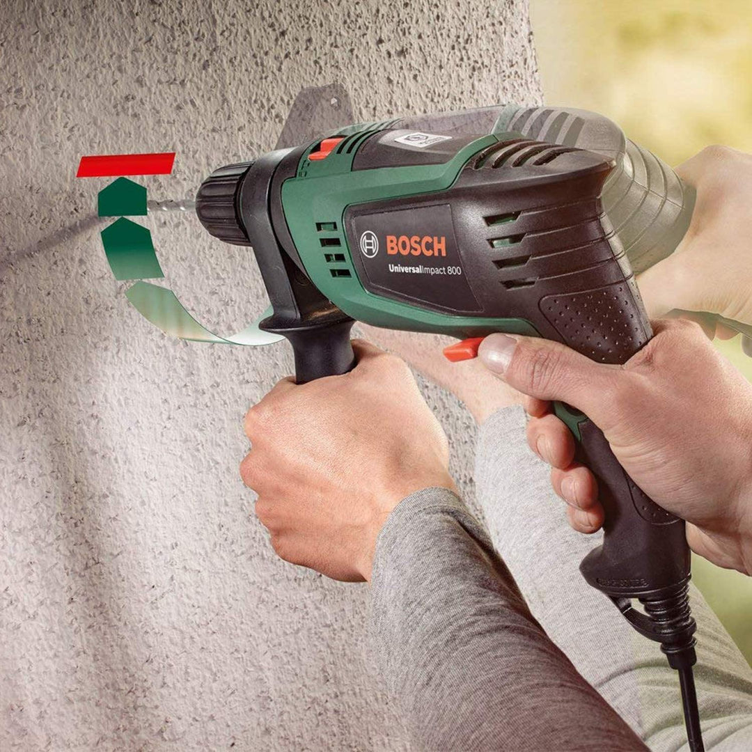 Bosch Schlagbohrmaschine UniversalImpact 800 (800 Watt, Koffer) + 34tlg. X-Line Classic Schrauber un
