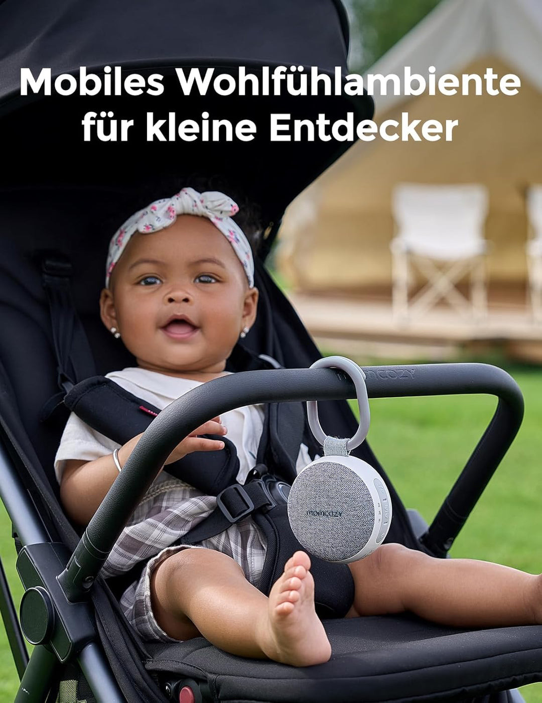 Momcozy WN06 Tragbare White Noise Machine Baby mit Nachtlicht – Weisses Rauschen Gerät für Neugebore