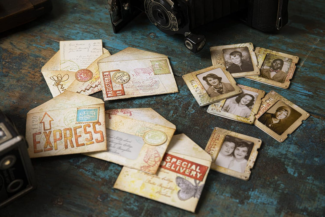 Thinlits Stanzformset 73PK Alphanumerische Theorie von Tim Holtz, Theorie