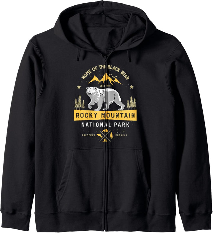 Black Bear National Park Rocky Mountain Kapuzenjacke