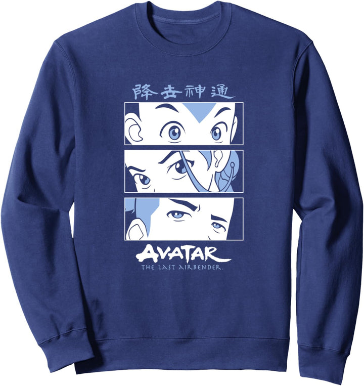 Avatar: The Last Airbender Group Shot Face Panels Sweatshirt