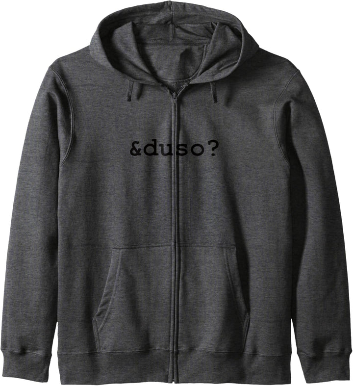 &duso? Lustiger Spruch Outfit Geschenk Fun Jungen Mädchen Kapuzenjacke