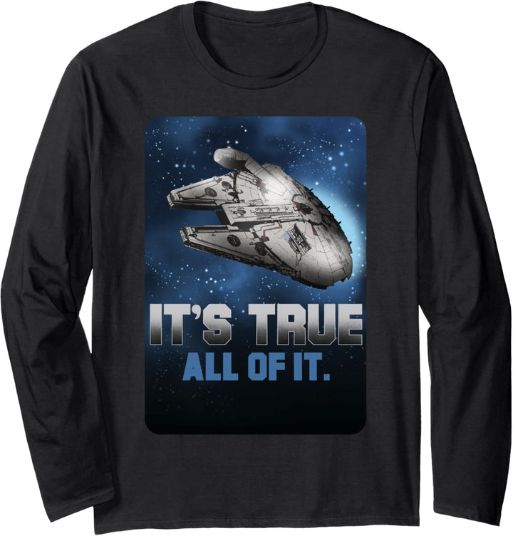 Star Wars Falcon Space Truth Langarmshirt