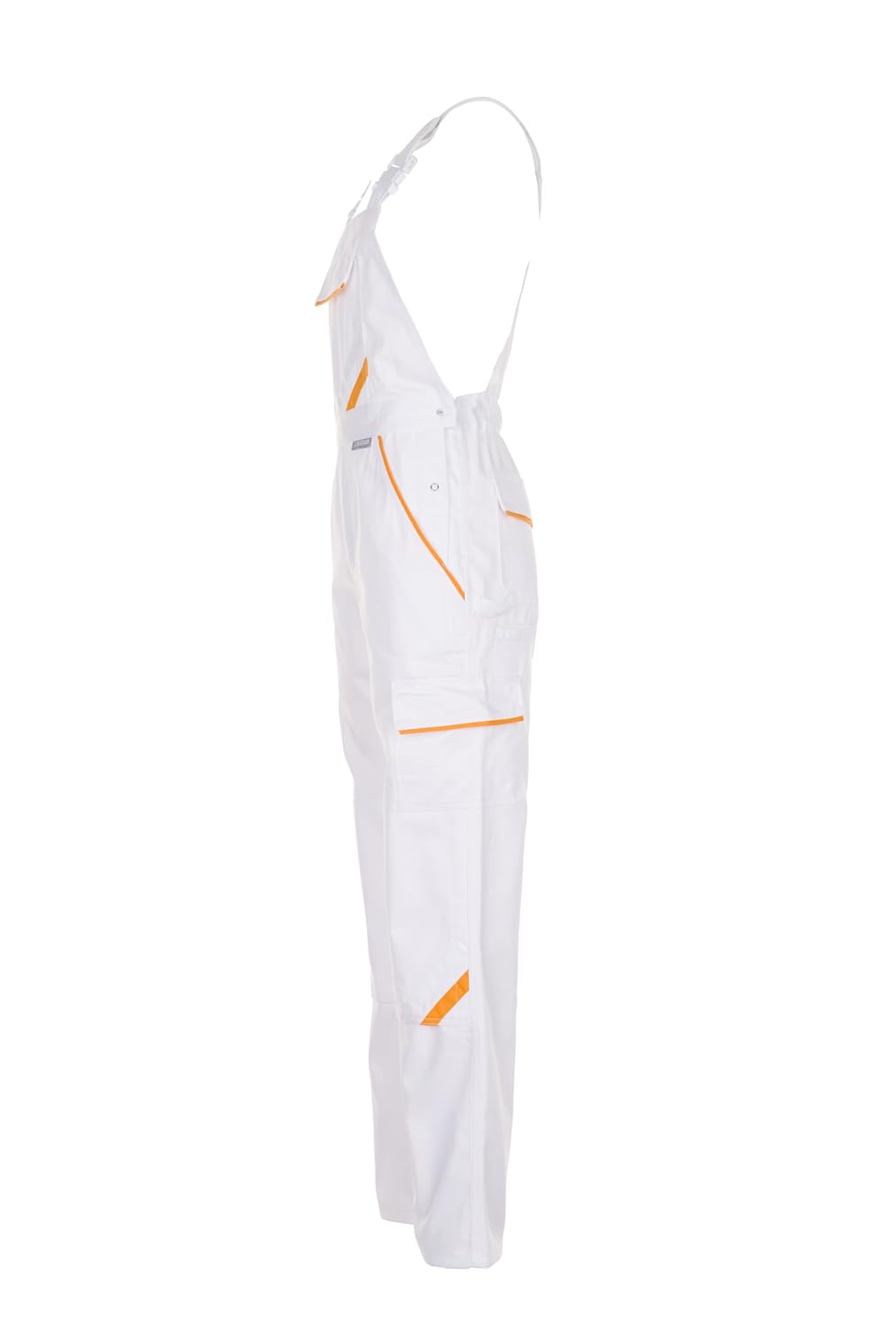 Planam Highline Herren Latzhose reinweiss gelb Modell 2337 Grösse 48 reinweiss/gelb 48, reinweiss/ge