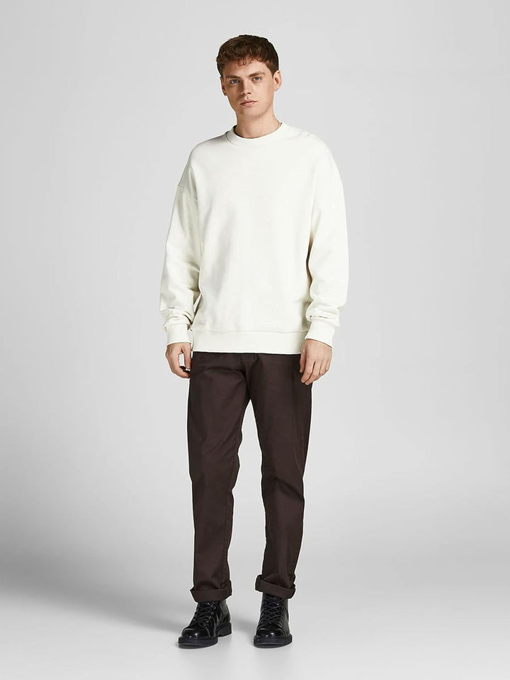 JACK &amp; JONES Male Sweatshirt Klassisches XXL Weiss (White/Reg Fit), XXL Weiss (White/Reg Fit)