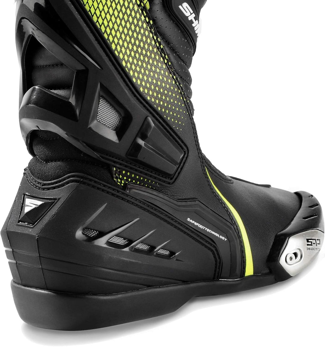 SHIMA RSX-6 Men, Motorradsteifel Herren | Verstärkte Leder Motorradschuhe mit Seitlichem Reissversch