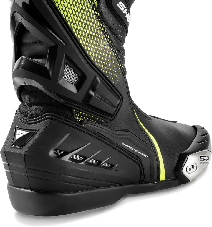 SHIMA RSX-6 Men, Motorradsteifel Herren | Verstärkte Leder Motorradschuhe mit Seitlichem Reissversch